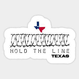 Hold the line razor wire Sticker